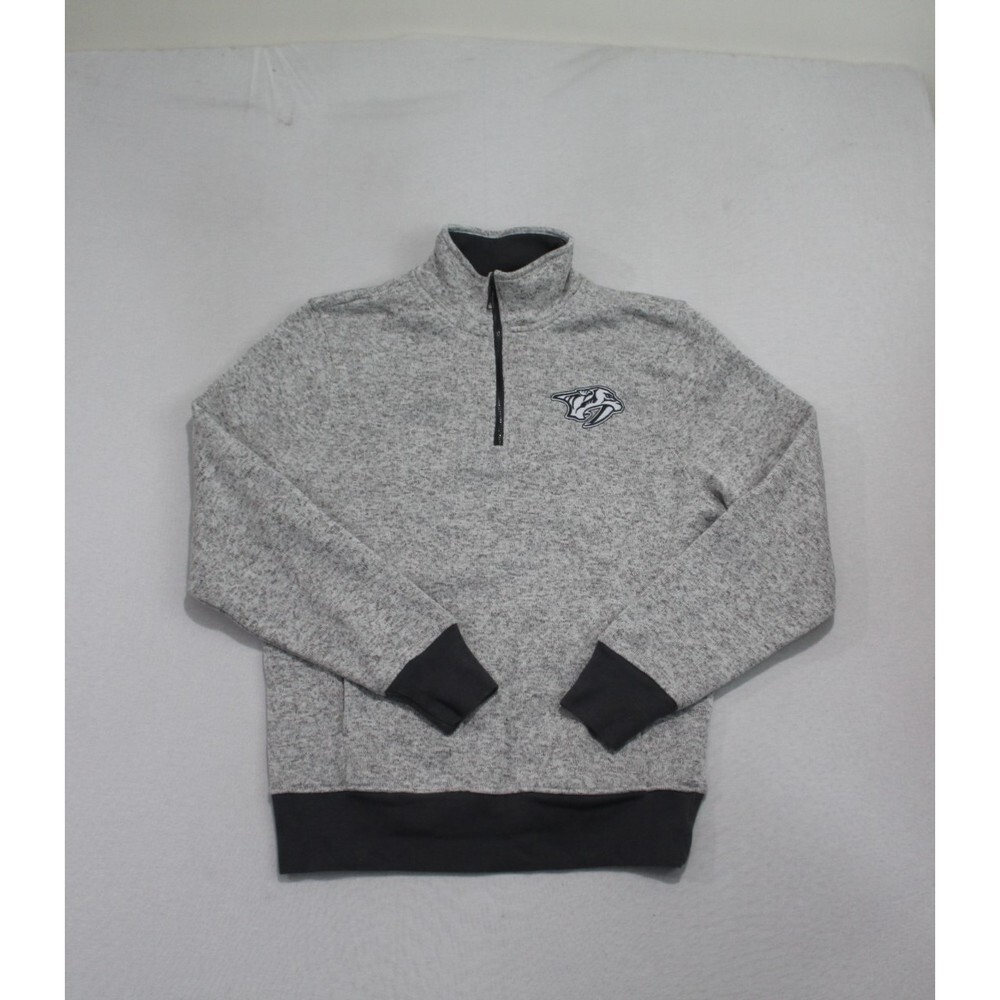 DTS Nashville Predators Men Gray Sweater Mock Neck Size  Medium